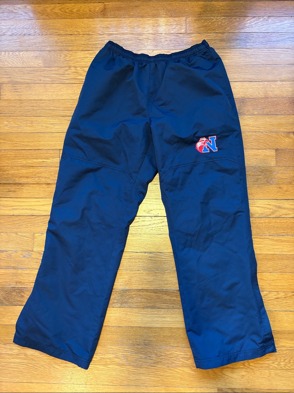 Bauer hockey warm up pants. Sweatpants with Red Leather & White Embroidered Logo